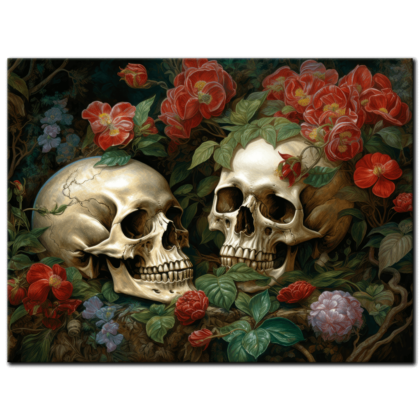 "Death Blooms in a Rosy Garden" © Evelyn Hayes (www.artabsurd.com)﻿ AAA 00267 01