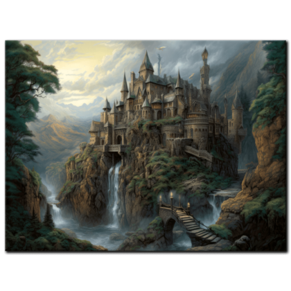 "Castle of Waterfall Echoes" © Evelyn Hayes (www.artabsurd.com)﻿ AAA 00268 01