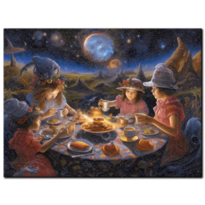 "Galactic Banquet of Childhood Dreams" © Evelyn Hayes (www.artabsurd.com)﻿ AAA 00276 01