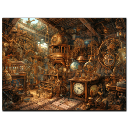 "Steampunk Reverie in the Timekeeper's Chamber" © Evelyn Hayes (www.artabsurd.com)﻿ AAA 00280 01