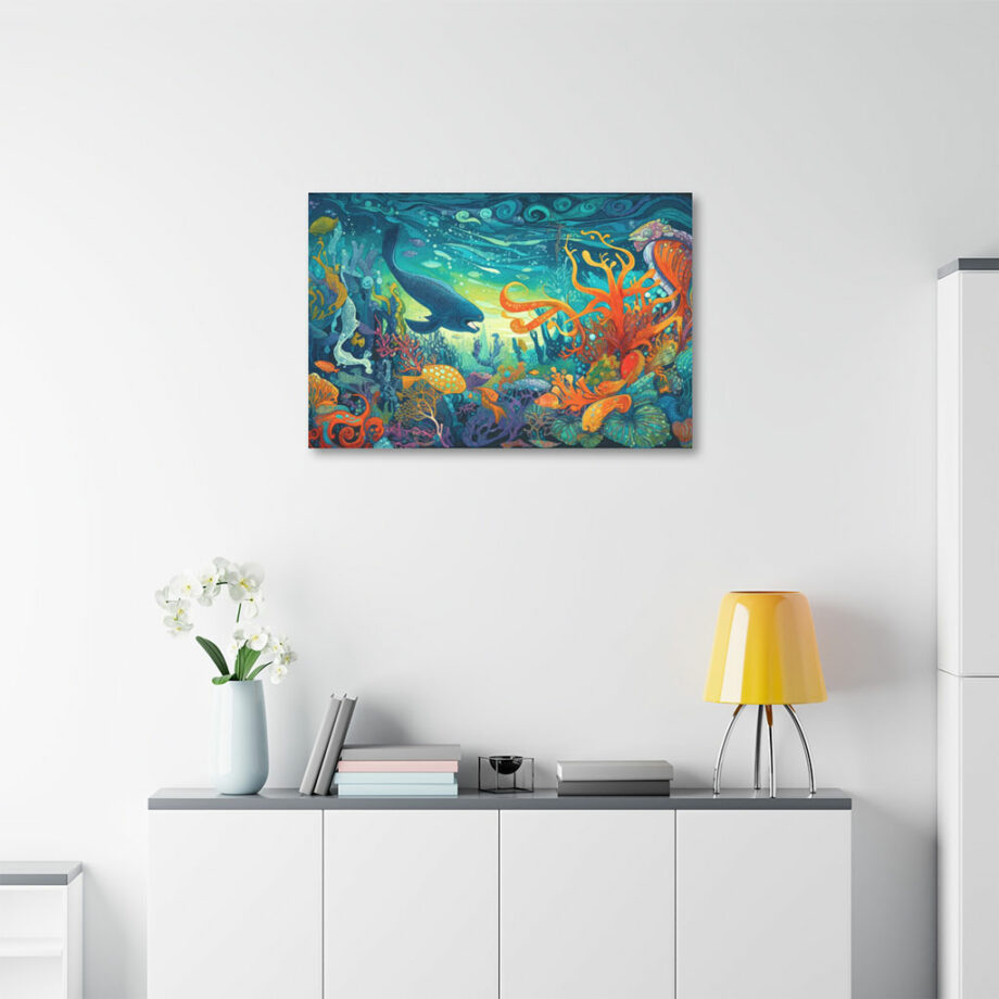 Painting “Aquatic Tapestry” by Malik Diouf AAA 00079 05