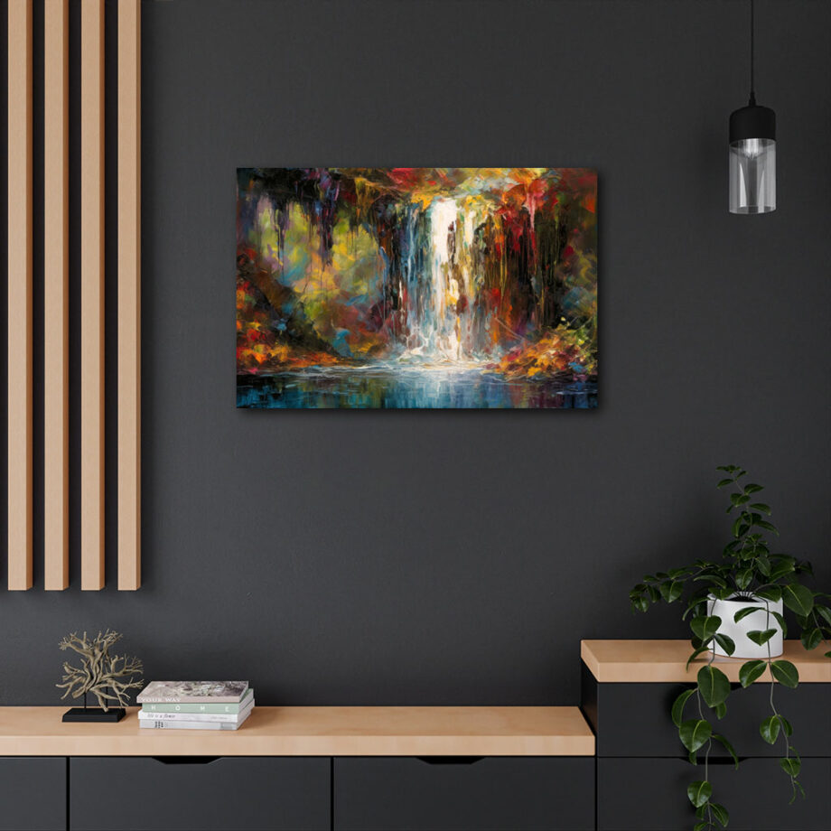 Painting “Autumn Waterfall” by Emilia de la Fuente AAA 00013 04