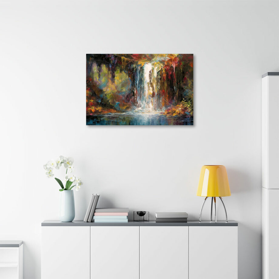 Painting “Autumn Waterfall” by Emilia de la Fuente AAA 00013 05