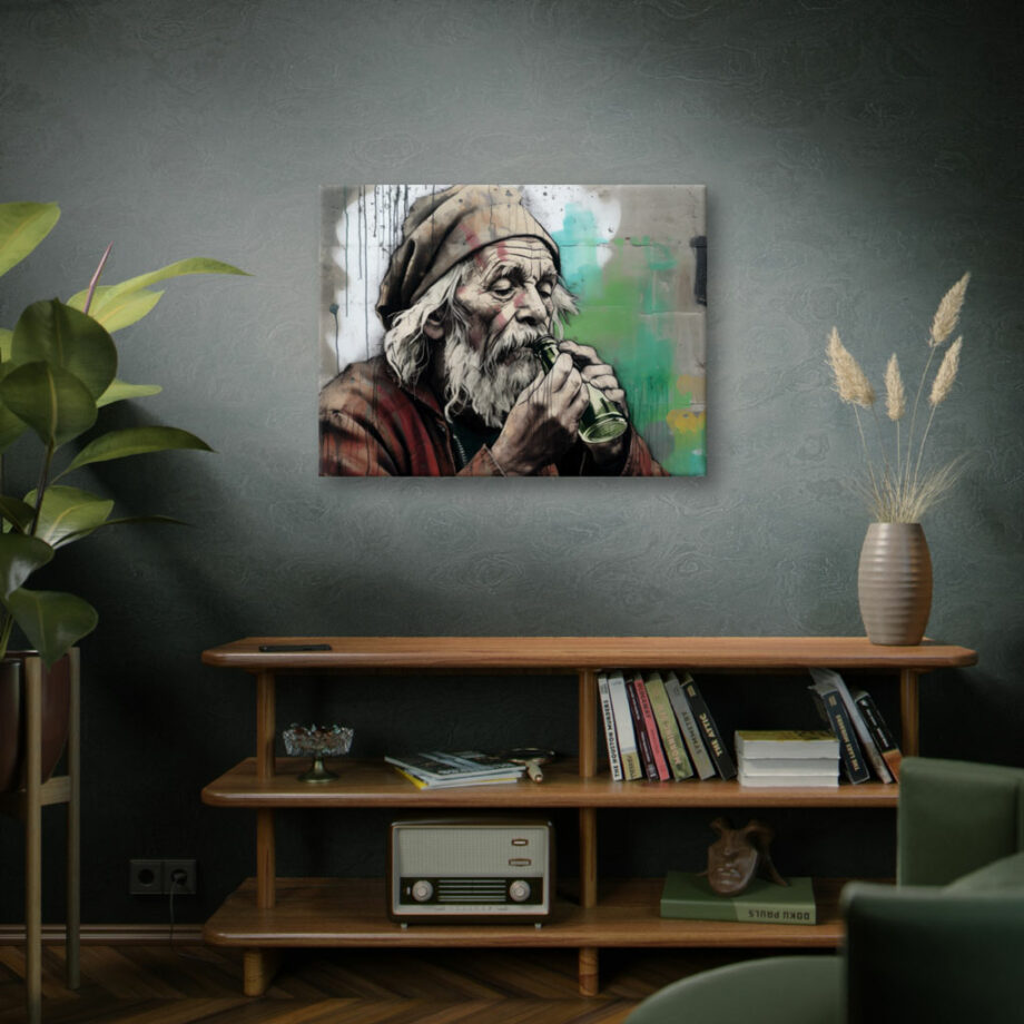 Painting “Bearded Brewmaster’s Graphical Interlude” by Liam O’Connor AAA 00246 06