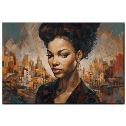 Painting “City Elegance The Resilient Portraits” by Sofia Moretti AAA 00061 01