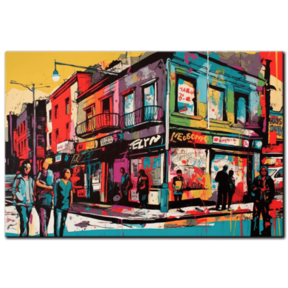 Painting “City Life Palette The Vibrant Street Scene” by Mateo Torres AAA 00134 01