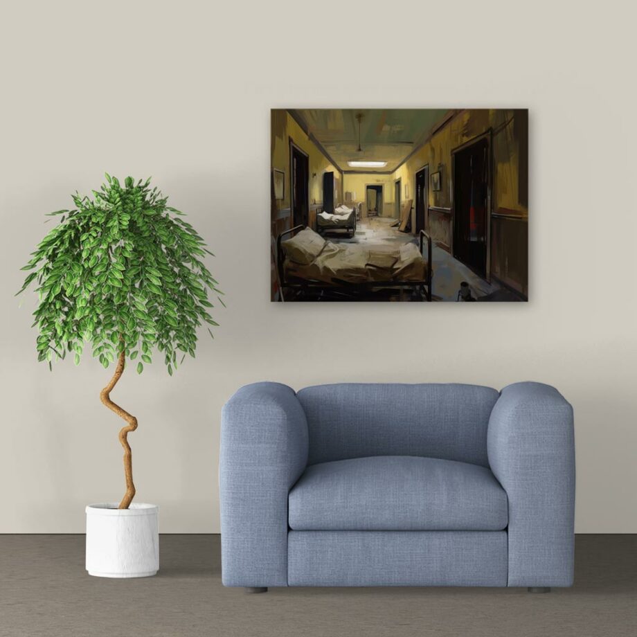 Painting “Corridor of Care The Tonalist Impression” by Wilhelm Krause AAA 00161 02