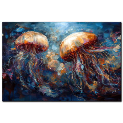 Painting “Dance of the Jellyfish” by Emilia de la Fuente AAA 00017 01