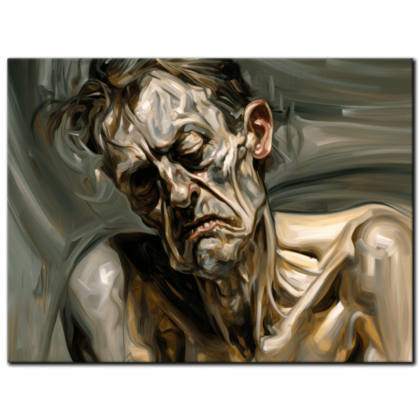 Painting “Distorted Elder A Sleepycore Revelation” by Wilhelm Krause AAA 00147 01