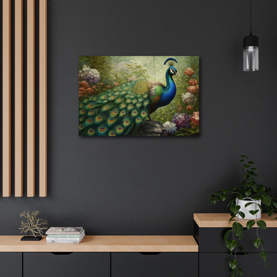 Painting “Elegance Unfurled The Peacock Tapestry” by Sofia Moretti AAA 00053 04