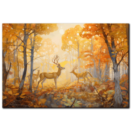 Painting “Ethereal Fall The Deer’s Tale” by Sofia Moretti AAA 00048 01