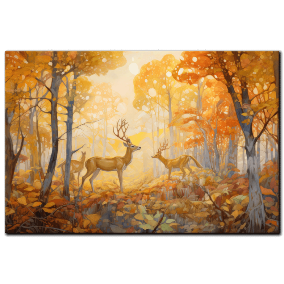 Painting “Ethereal Fall The Deer’s Tale” by Sofia Moretti AAA 00048 01