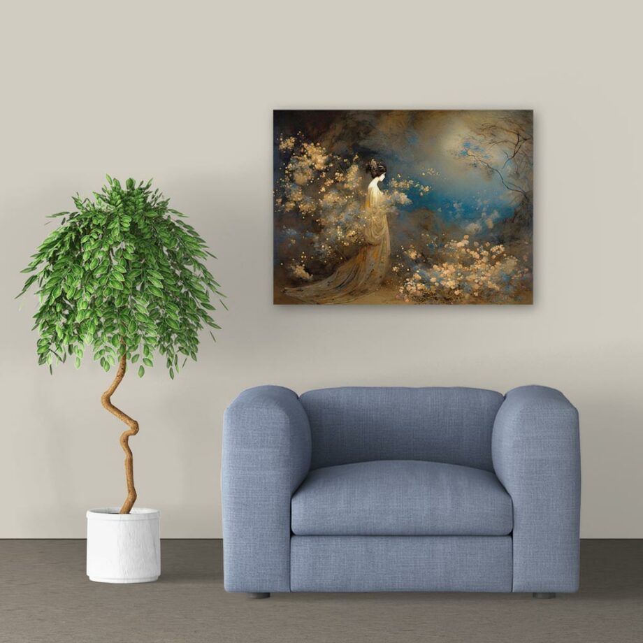 Painting “Golden Blooms in the Foreground of Solitude” by Amara Singh AAA 00182 02