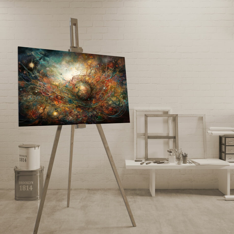 Painting “Kaleidoscope Cosmos” by Elise Blanchard AAA 00113 03
