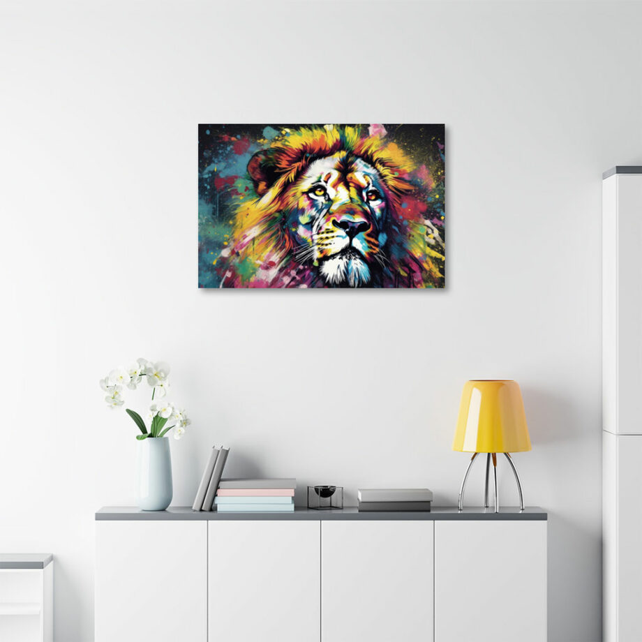 Painting “Majestic Chaos The Color Splattered King” by Mateo Torres AAA 00122 05