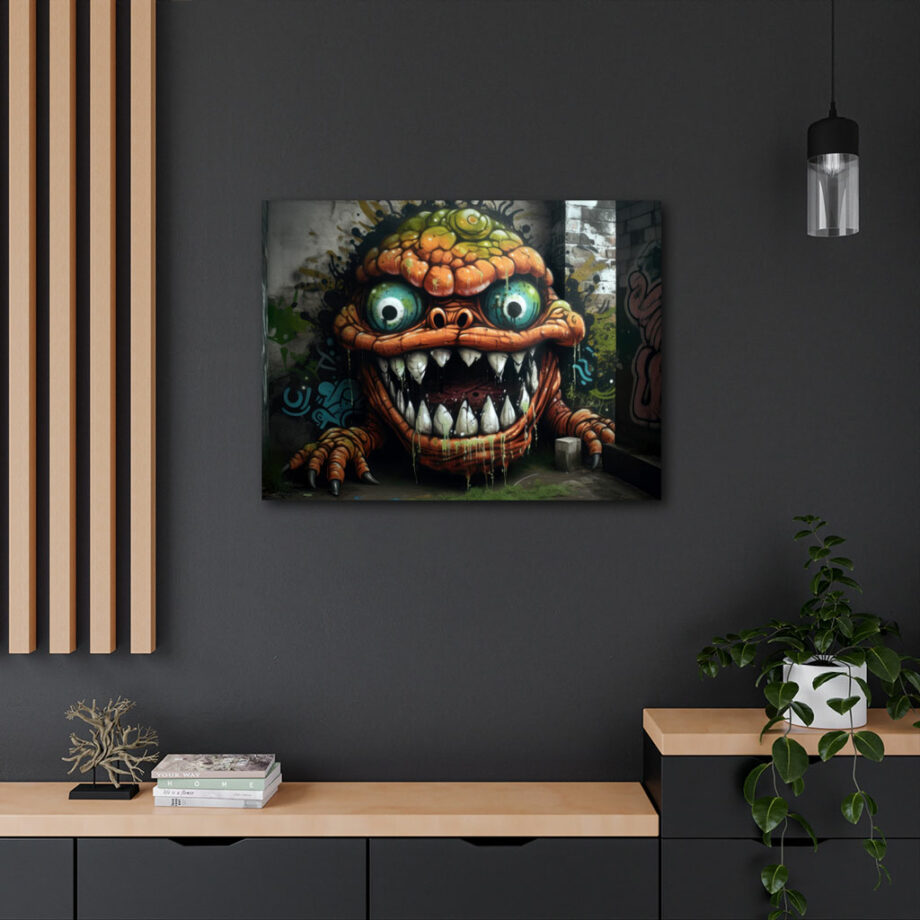 Painting “Monstrous Maw in the Fisheye’s Den” by Liam O’Connor AAA 00256 04