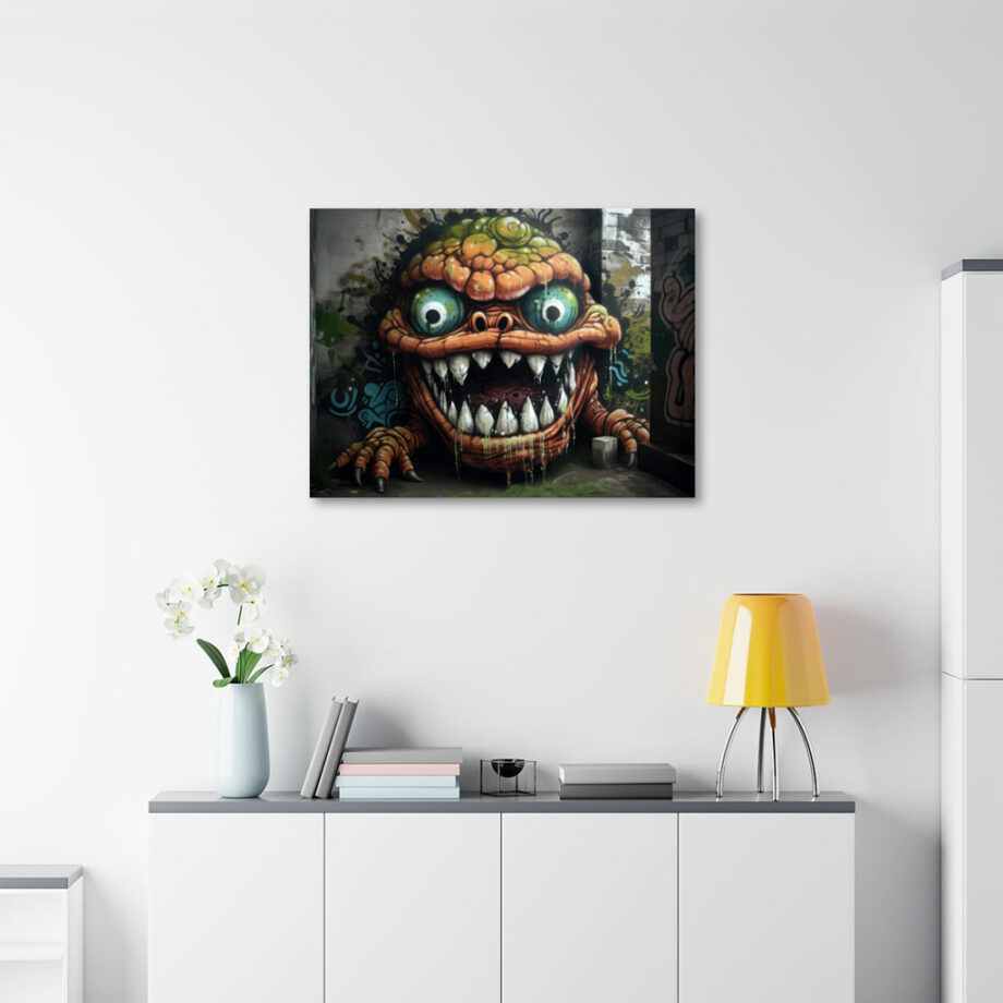 Painting “Monstrous Maw in the Fisheye’s Den” by Liam O’Connor AAA 00256 05