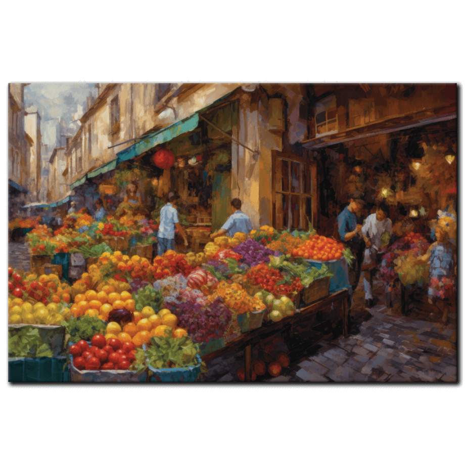 Painting “Parisian Bounty The Summer Market” by Sofia Moretti AAA 00065 01