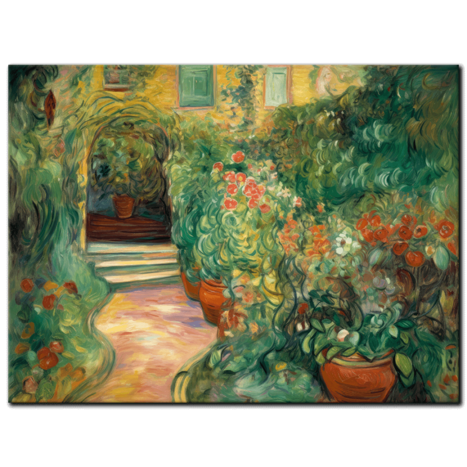 Painting “The Art Nouveau Pathway – A Colorful Garden Symphony” by Marcel Dubois AAA 00221 01