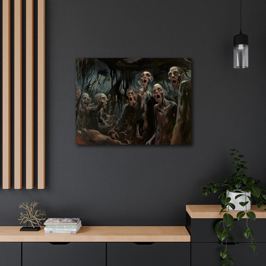 Painting “The Forest’s Undead A Chiaroscuro Nightmare” by Wilhelm Krause AAA 00149 04