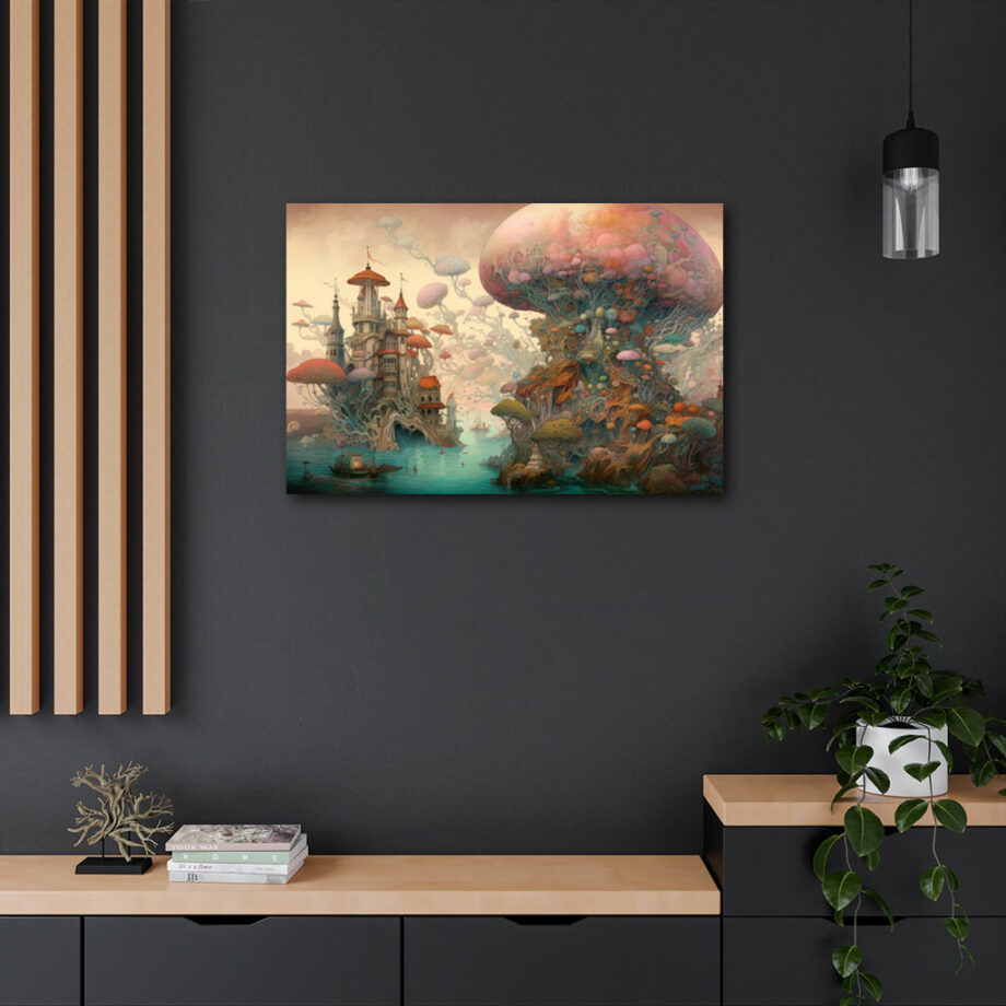 Painting “Underwater Fungal Kingdom” by Elise Blanchard AAA 00116 04