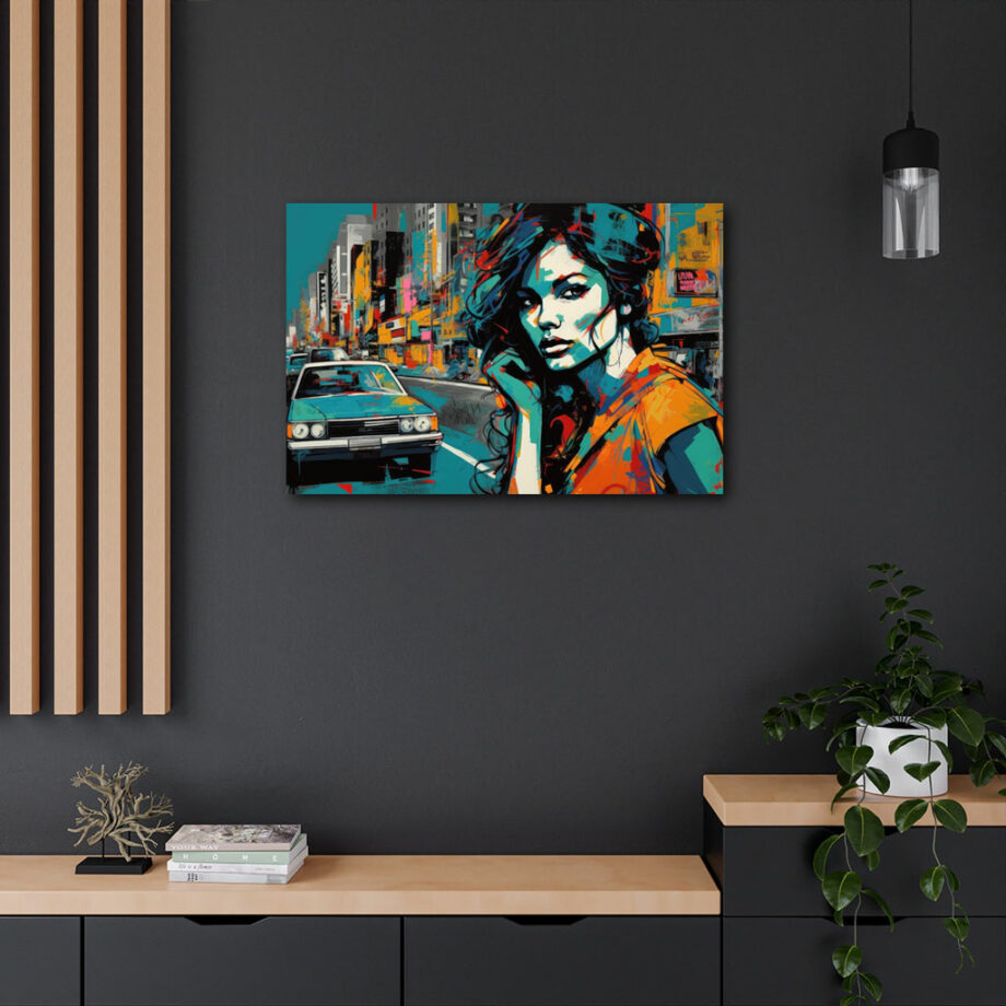 Painting “Urban Elegance The Abstract Lady’s Cityscape” by Mateo Torres AAA 00135 04
