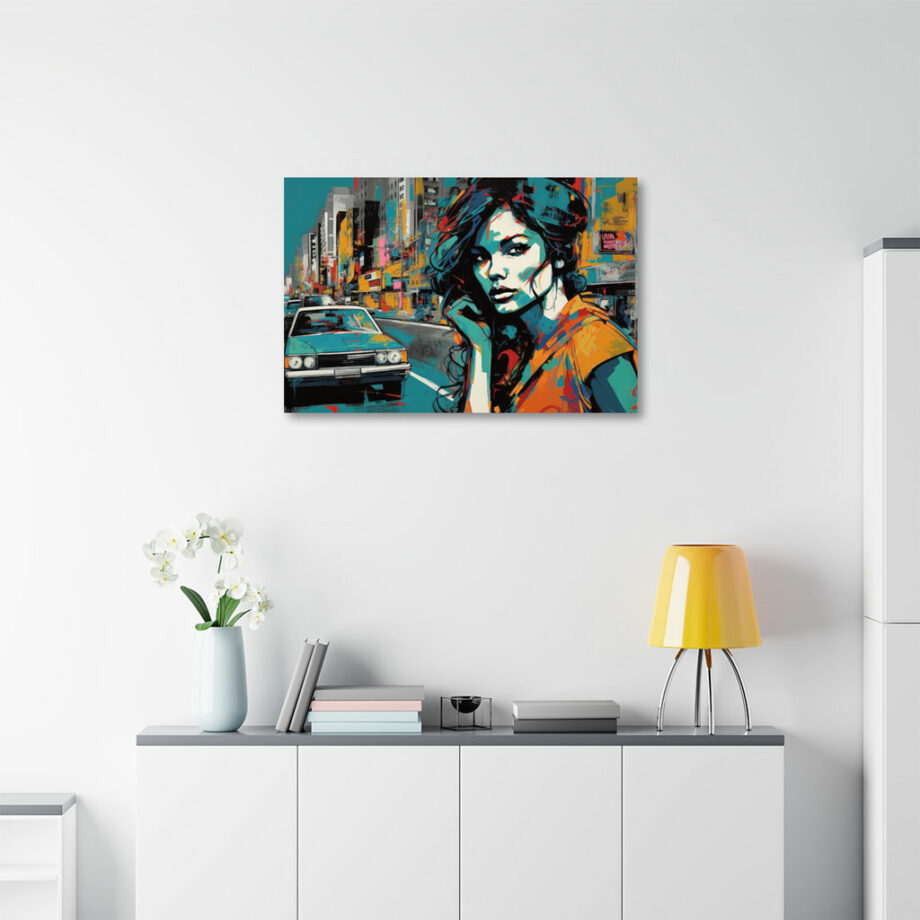 Painting “Urban Elegance The Abstract Lady’s Cityscape” by Mateo Torres AAA 00135 05