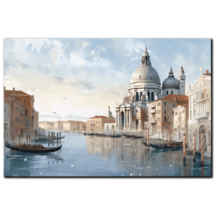 Painting “Venetian Sketches The Gondola Parade” by Sofia Moretti AAA 00059 01