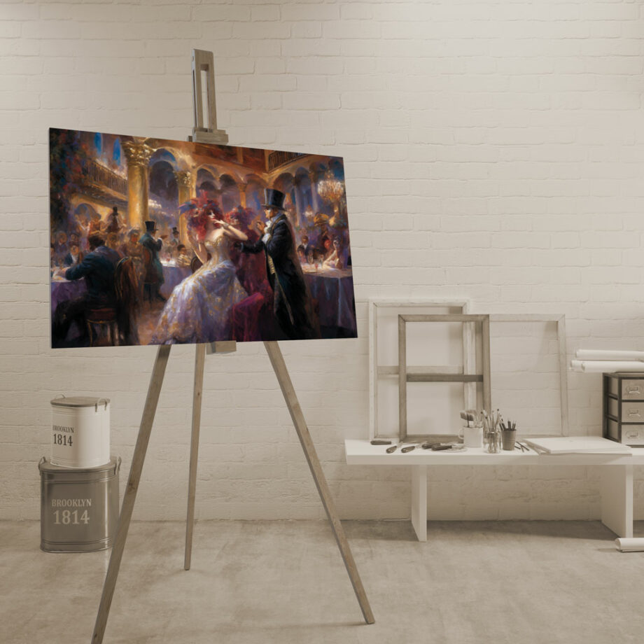 Painting “Victorian Rhapsody Dance in the Hall of Mirrors” by Sofia Moretti AAA 00050 03