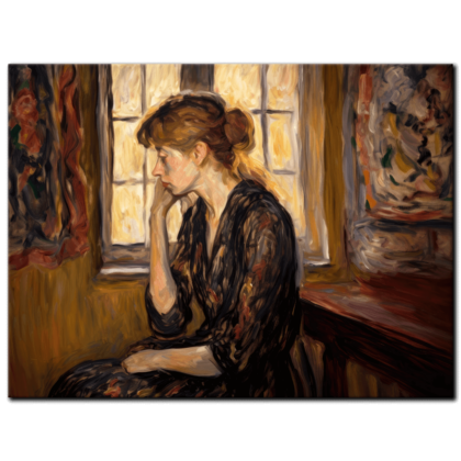 Painting “Window to the Soul – A Rubens Inspired Post Impressionist Portrait” by Marcel Dubois AAA 00234 01