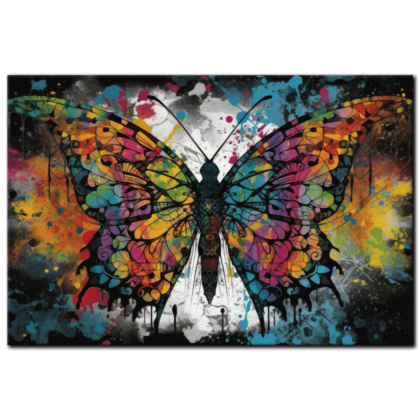 Painting “Winged Symphony Butterfly’s Chiaroscuro Journey” by Mateo Torres AAA 00124 01